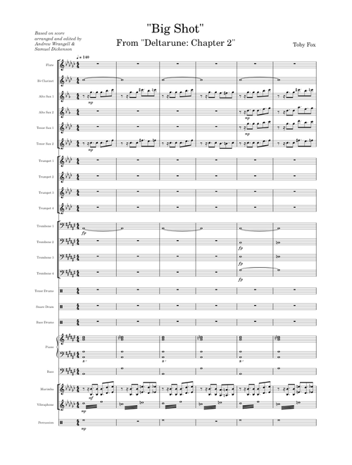 Big Shot (Full Band Ensemble) - Toby Fox