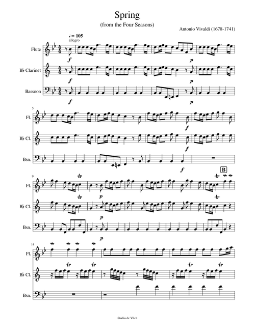 Spring from Vivaldi's Four Seasons