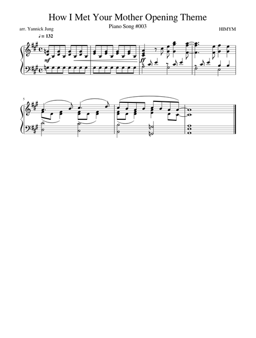 How I Met Your Mother Opening Theme