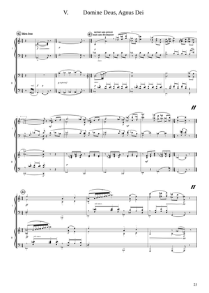 Gloria - Francis Poulenc Sheet Music for Piano, Synthesizer (Mixed