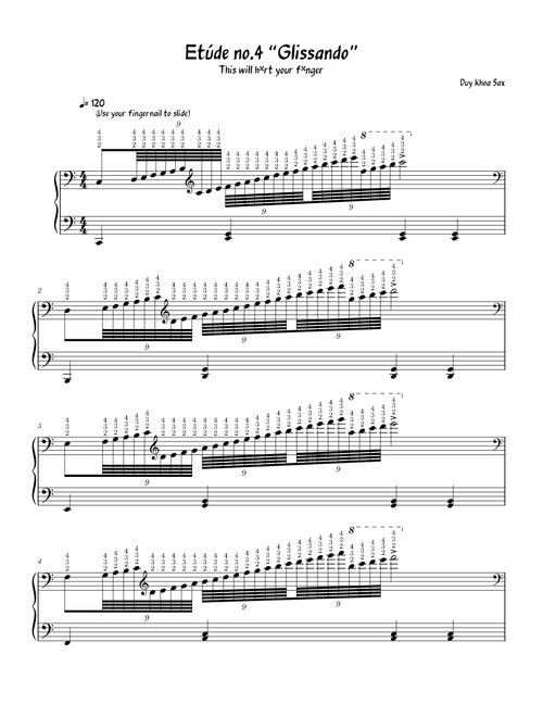 Etúde no.4  Glissando – duykhoasax