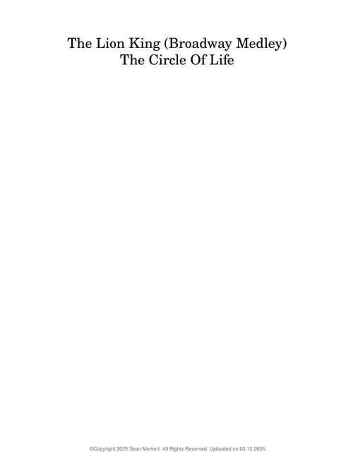 The Circle of Life - The Lion King Arrangement