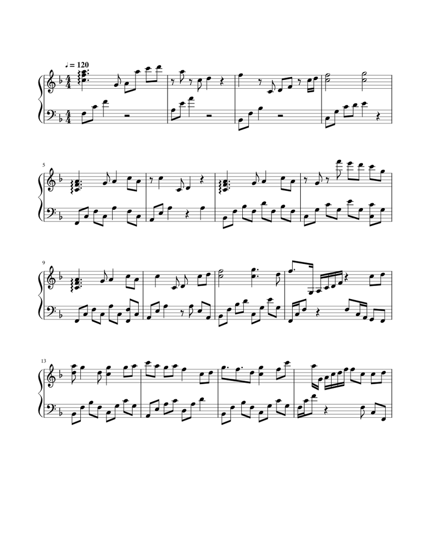 羡云 (XianYun) MDZS Donghua Ver. of WangXian Sheet music for Piano