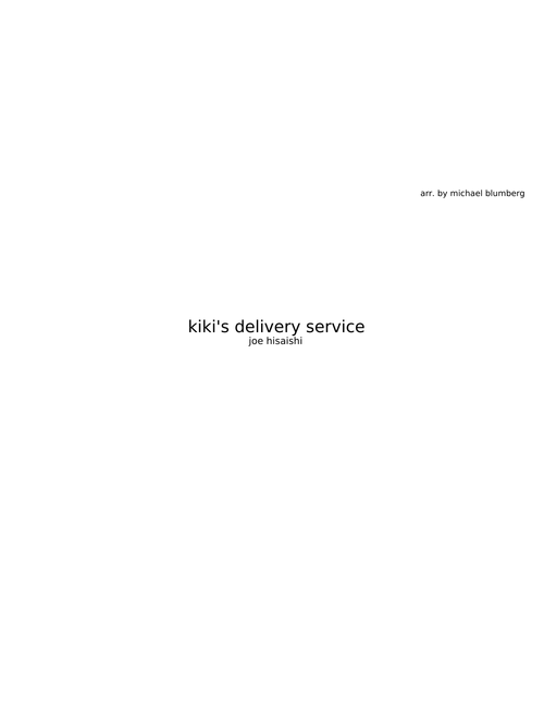 Kiki's Delivery Service COMPLETED