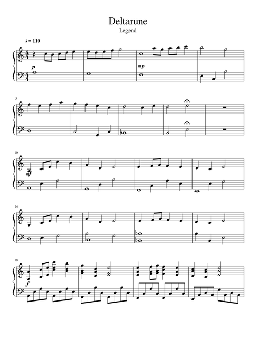 Deltarune - Legend(beginner)