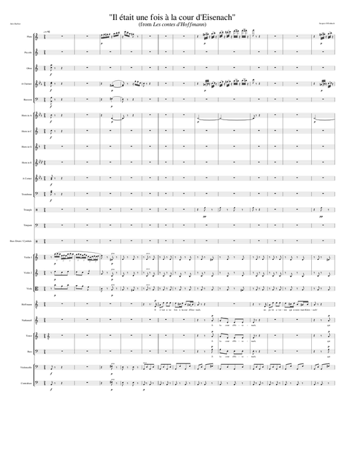 "Il était une fois à la cour d'Eisenach" (Kleinzach Aria from Les contes d'Hoffmann)