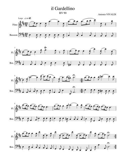 Antonio VIVALDI - Il Gardellino