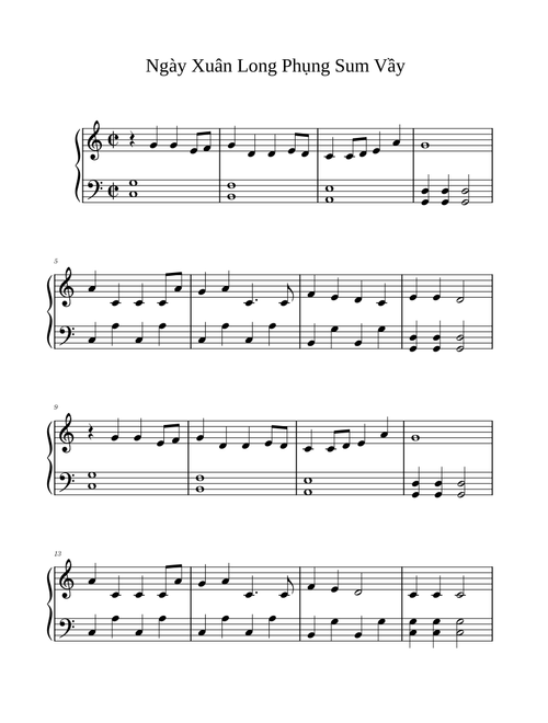 Easy Ngày Xuân Long Phụng Sum Vầy – duchuupiano