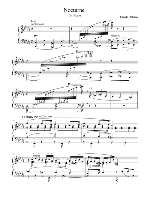 Nocturne L. 82 – Claude Debussy
