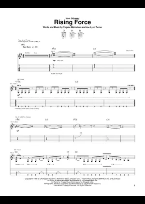 Rising force – Yngwie Malmsteen Sheet music for Piano (Solo Rising force – Yngwie Malmsteen Sheet music for Piano (Solo