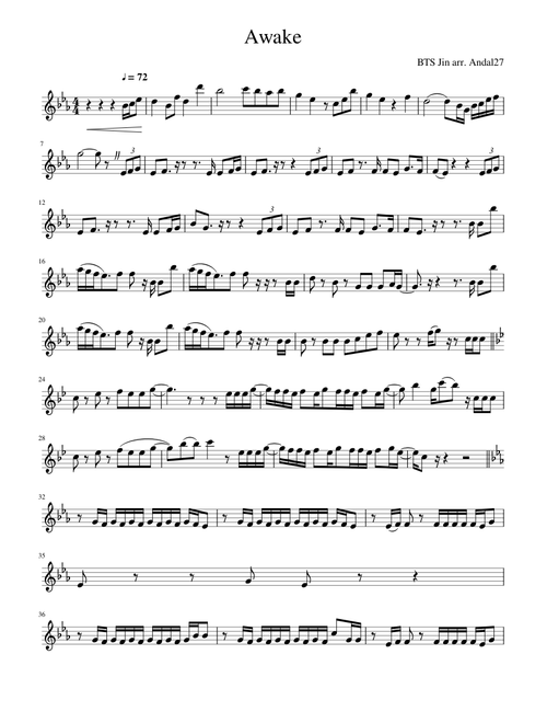 BTS Awake for Flute