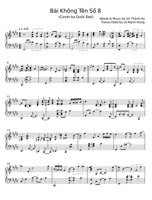 Bài không tên số 8 - Vũ Thành An