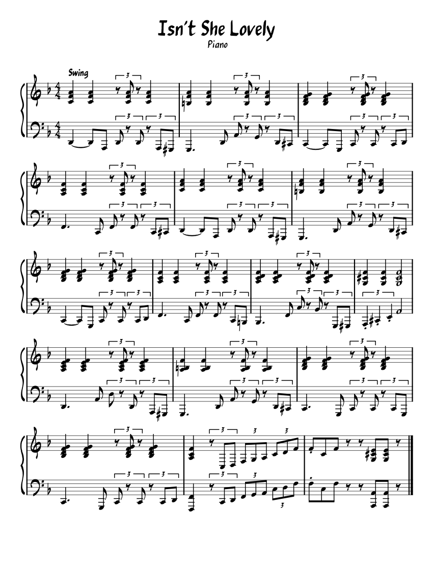 ビッグバンド楽譜「Isn't She Lovely」DOC SEVERINSEN Isn't She Lovely (For Doc) by Stevie Wonder - Jazz Ensemble