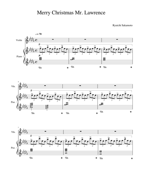 Merry Christmas Mr. Lawrence - Ryuichi_Sakamoto