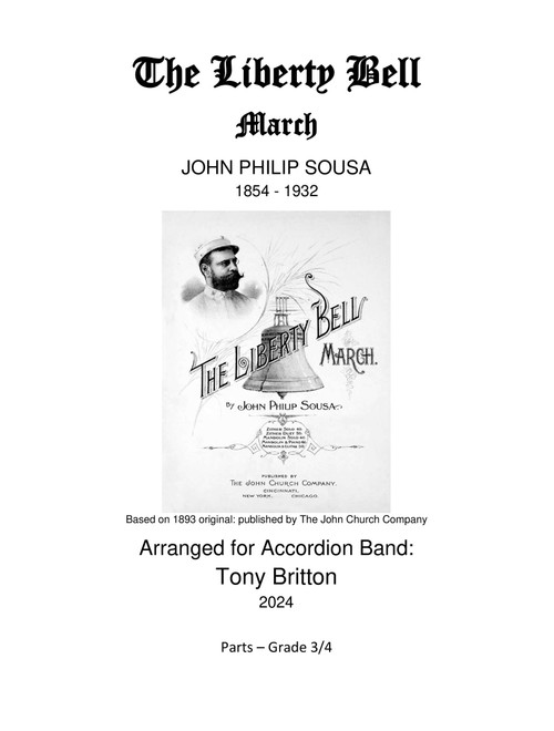 The Liberty Bell - Accordion Band/Orchestra (Parts) (Arr. Tony Britton) - John Philip Sousa (Large Ensemble)