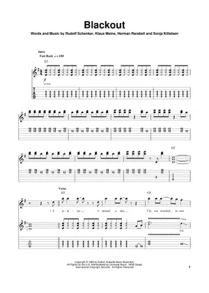 Blackout - Scorpions Sheet music for Drum group (Solo Blackout - Scorpions Sheet music for Drum group (Solo