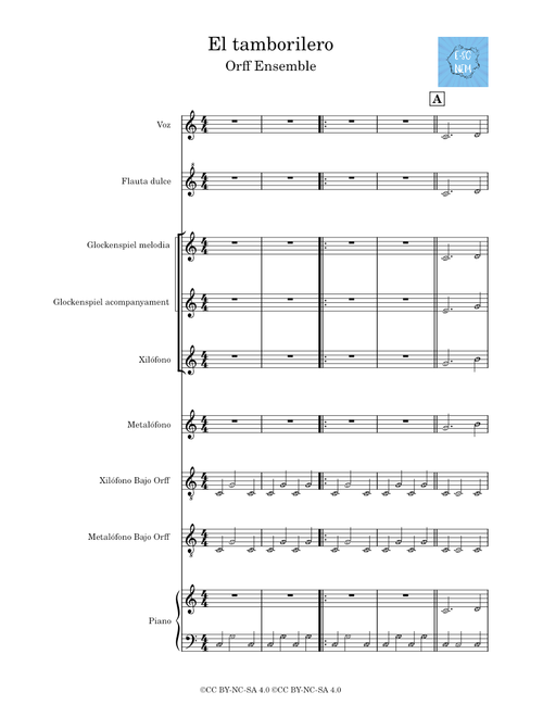 El Tamborilero – Orff Ensemble