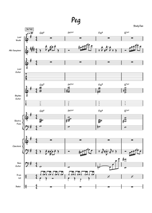 Peg by Steely Dan Sheet Music with Chords for Piano, Trombone, Cornet ...