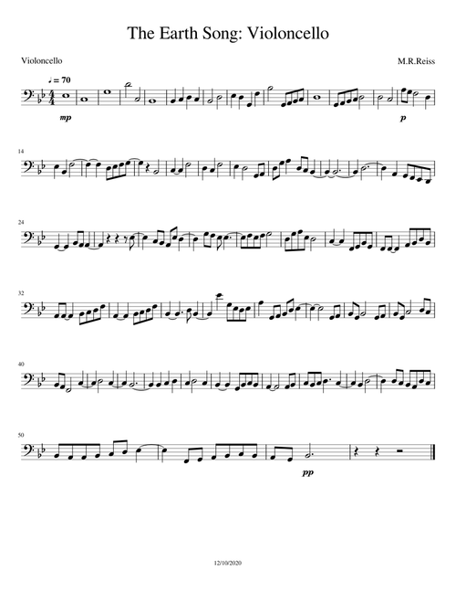The Earth Song: Violoncello