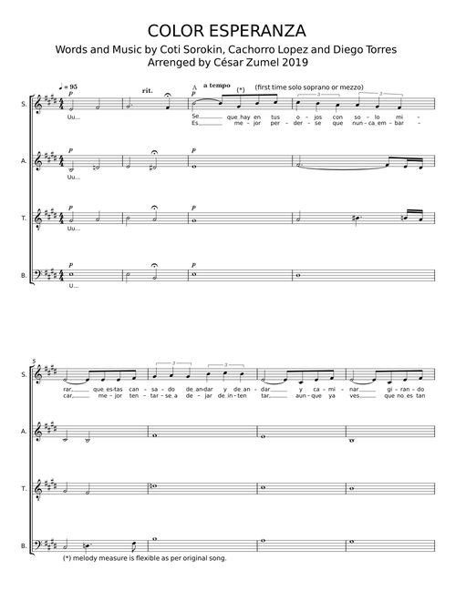 COLOR ESPERANZA – Coti Sorokin;Cachorro Lopez;Diego Torres