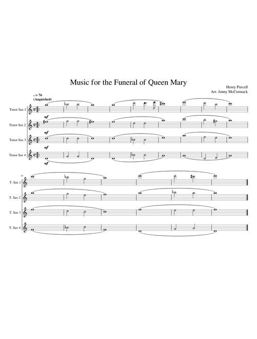 Music for the Funeral of Queen Mary
