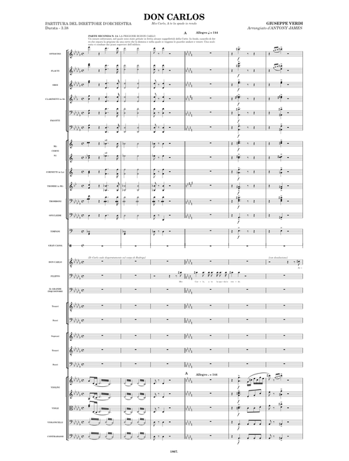 Giuseppe Verdi - Don Carlos, No. 14 - Mio Carlo, A te la spade io rendo
