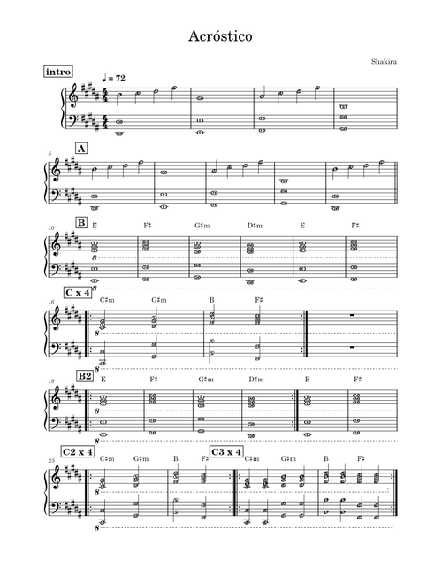 Acróstico – Shakira Acrostico - Shakira