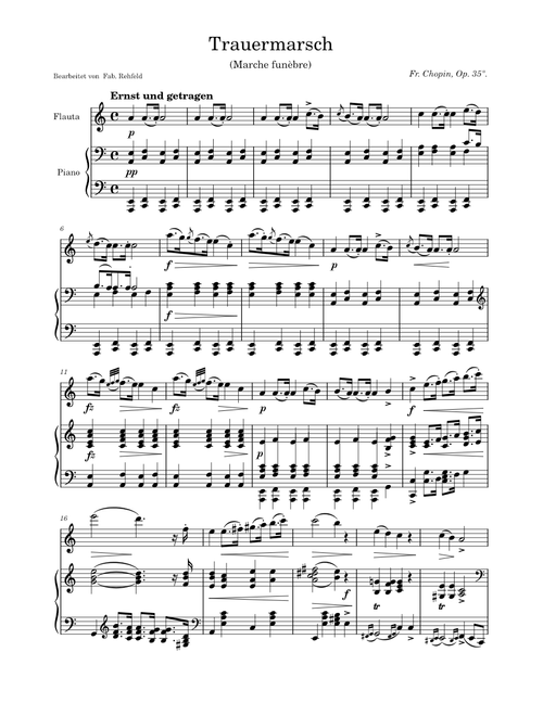 Trauermarsch -Marche funèbre, Op.35 - F. Chopin