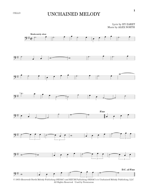 Unchained Melody - The Righteous Brothers, Al Hibbler, Les Baxter (Cello Solo)