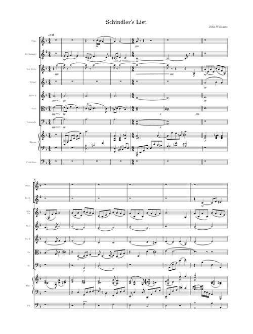 Theme from Schindler's List – John Williams