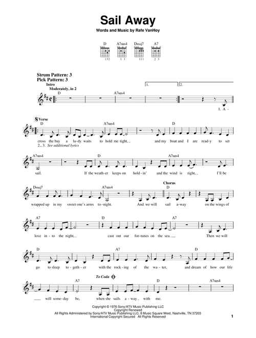 Sail Away - Oak Ridge Boys (Easy Guitar)