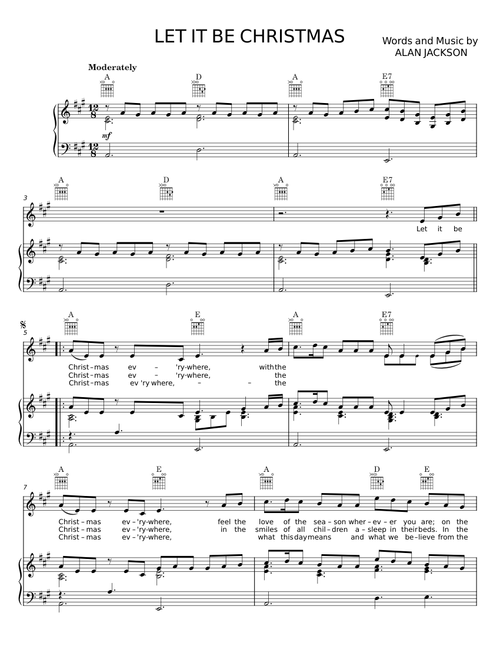 Let it be christmas - Alan Jackson