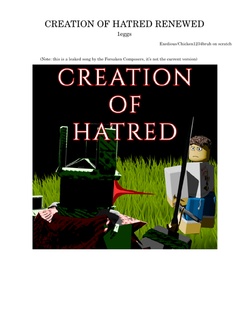 CREATION OF HATRED - Forsaken – Exedious