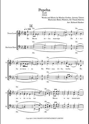 Pepeha – SIX60 Sheet Music with Chords for Piano, Flute, Clarinet in b ...