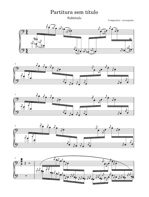 Partitura sem título