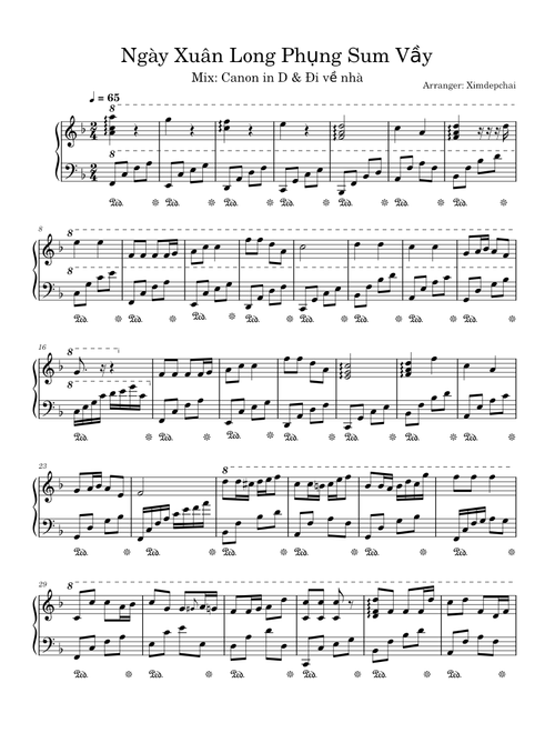 Mashup Ngày Xuân Long Phụng Sum Vầy & Canon in D & Đi Về Nhà