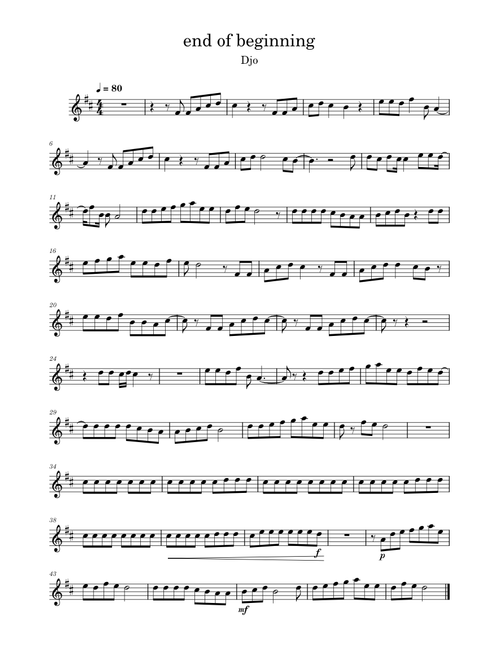 End Of Beginning – Djo