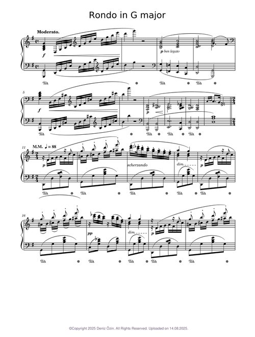 Rondo in G major D. 3
