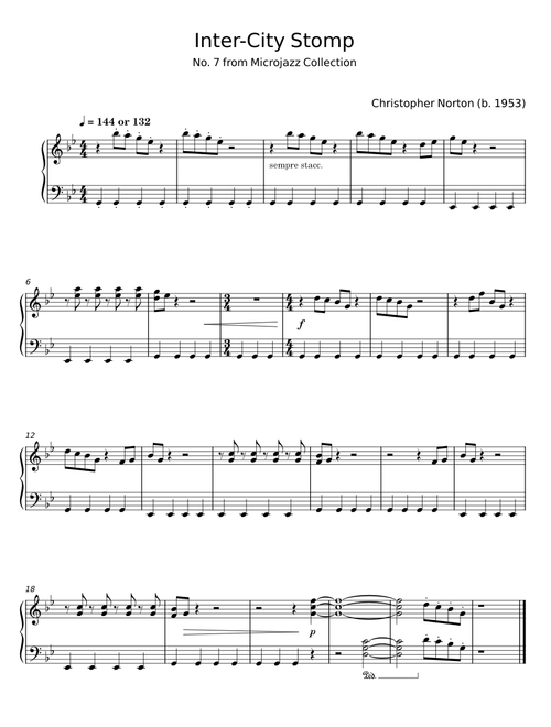 Inter-City Stomp - Christopher Norton
