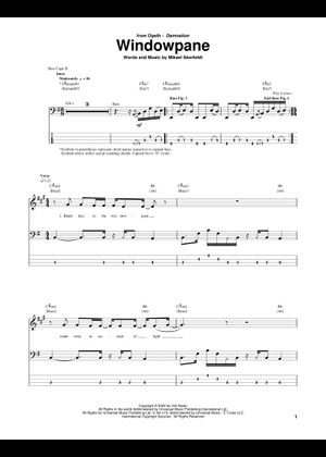 Play Official version of Windowpane Sheet Music by Opeth for Vocals ...
