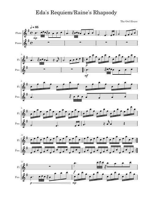 Eda's Requiem – Brad Breeck Eda's Requiem/Raine's Rhapsody-The Owl House