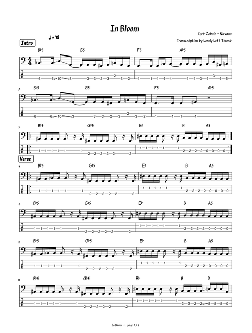 In Bloom by Nirvana