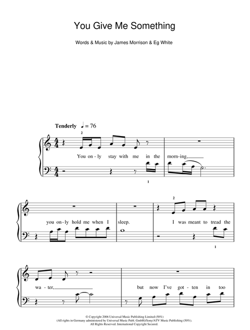 You Give Me Something - James Morrison (5-Finger Piano)