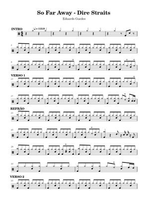 Dire Straits Medley Sheet Music for Trombone, Tuba, Saxophone alto