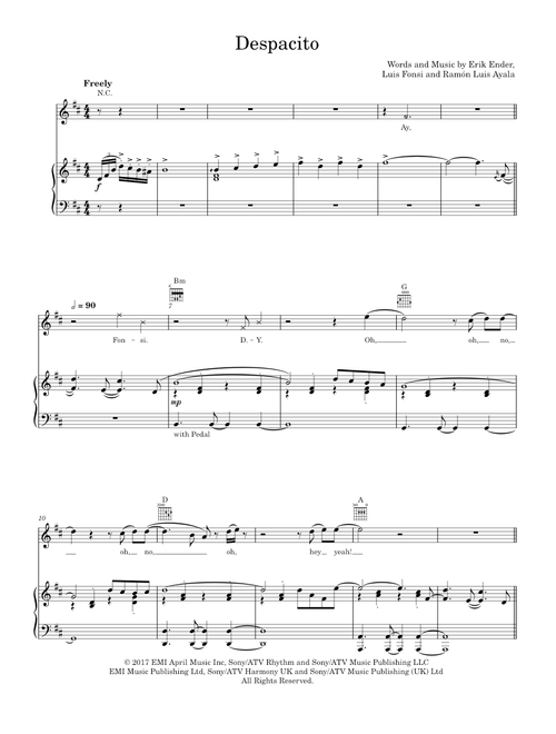 Despacito - Luis Fonsi (Piano-Voice-Guitar)