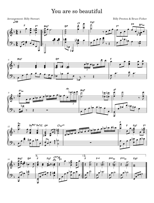 You Are So Beautiful - Reharmonized