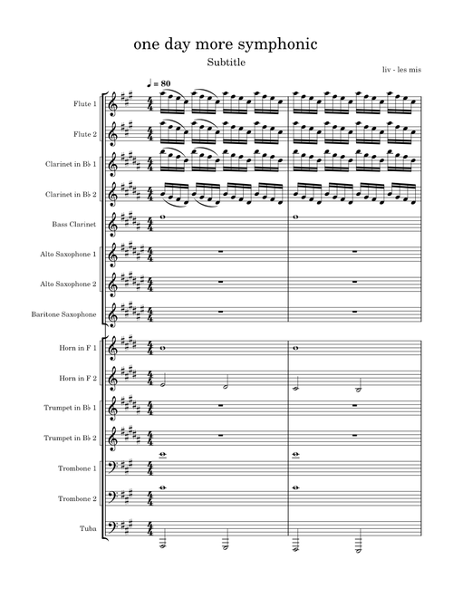 One day more – Les Misérables One Day More Symphonic