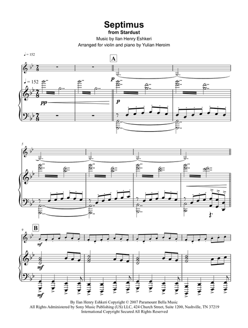 Septimus (Arr. Yulian Heroim) - Ilan Henry Eshkeri (Cello and Piano)