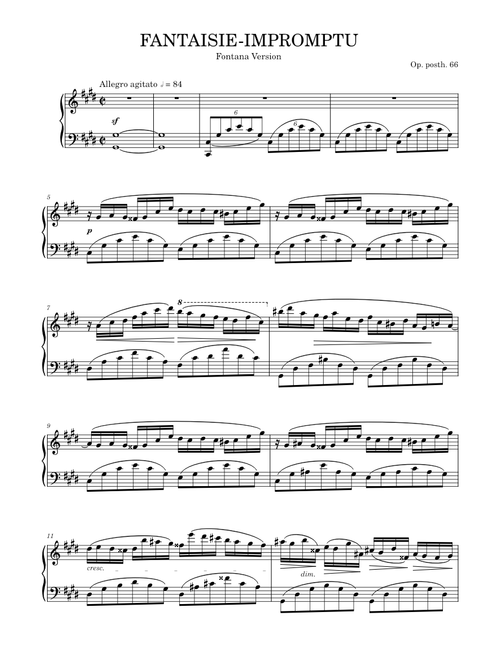Chopin - Impromptu No.4 Op. Posth. 66 (Fantaisie-Impromptu) (Fontana)