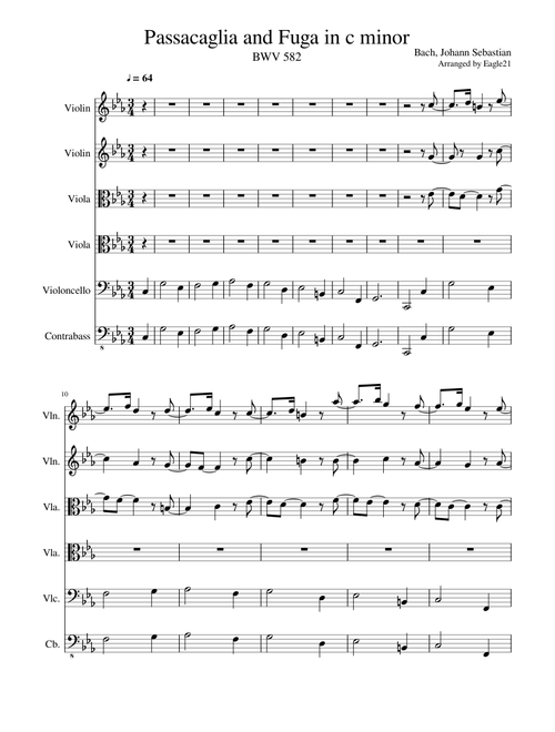  Bach - Passacaglia and Fuga in c minor BWV 582
